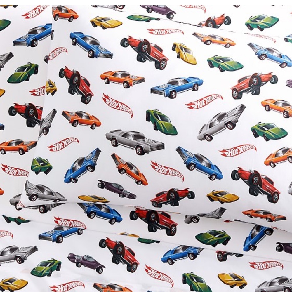 Hot Wheels Organic Sheet Set twin